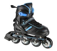Pattini a rotelle 2 in 1 neri e blu con gonna da hockey NILS EXTREME NH18191