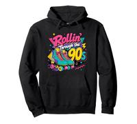 Pattini a rotelle Anni '90 Regalo per lei Nostalgia Felpa con Cappuccio