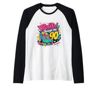 Pattini a rotelle Anni '90 Regalo per lei Nostalgia Maglia con Maniche Raglan