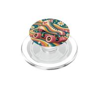 Pattini a rotelle arcobaleno retrò PopSockets PopGrip per MagSafe