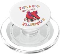 Pattini a rotelle - Basta una ragazza che ama Roller Skating PopSockets PopGrip per MagSafe