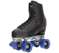Pattini a rotelle CHICAGO Skates Premium Quad neri per ragazzi e uomini principianti, design classico regolabile con parte superiore alta per pat