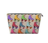 Pattini a rotelle colorati, Borsa da toilette Borsa per trucco Borsa per cosmetici Borsa da toilette da viaggio portatile