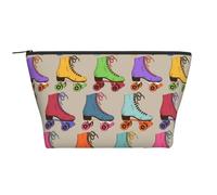 Pattini a rotelle colorati, Borsa da toilette Borsa per trucco Borsa per cosmetici Borsa da toilette da viaggio portatile