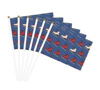 Pattini a rotelle colorati Stampa Convenienza Bandiera Palmare Versatile Bandiere Pole Feste Parate Decorazioni Vacanze