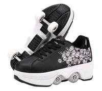 pattini a rotelle donna, pattini a rotelle, skateboard, scarpe per bambini con rotelle, scarpe da pattinaggio, scarpe da ginnastica con ruote per ragazze e donne Design Trasformativo: Dite addio al tr