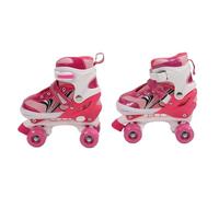 Pattini a Rotelle Lavishness per Bambini Ragazzi e Ragazze Pattini Quad a Quattro Ruote con Comoda Rete in PVC Design Stabile per Principianti Uso Interno ed Esterno Eleganti (Rosa)