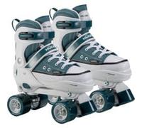 HUDORA Pattini a rotelle versione sneaker in più taglie e colori - pattini a rotelle per bambini regolabili su 4 misure - pattini per bambini e ragazzi - pattini con 4 solette sostituibili