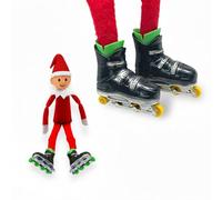 Pattini a rotelle Naughty - Accessori elfo The Shelf Shack - divertente idea scherzo (nero)