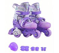 Pattini a rotelle per principianti con ruote ausiliarie, set di scarpe da pattinaggio con supporto per l'equilibrio per uomo e donna, facili da imparare, pattini inline da esterno EUR33-36,EUR 37-40,E