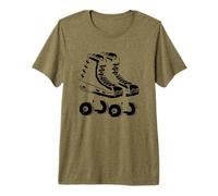 Pattini a rotelle Pixel Art Maglietta Premium