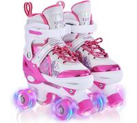 PATTINI A ROTELLE RAGAZZE IN LINEA BAMBINI CON LUCI LED REGOLABILI 32-35