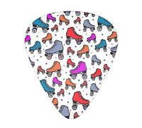 Pattini a rotelle retrò colorati plettri per chitarra 12 pezzi =>> Comodo in mano con bordi lisci tre spessori da abbinare