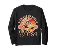 Pattini a rotelle Vibes Girl Funny Retro 70s 80s Derby per Le Donne Maglia a Manica