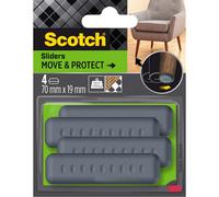Pattini adesivi Scotch® Move & Protect grigio 70x19 mm Grigio