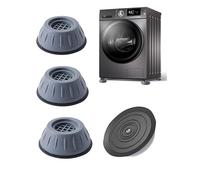 Pattini antivibranti in gomma antiscivolo, 4 Pezzi Tamponi a pedale Lavatrice Anti Vibrazione Tampone, piedini per lavatrice,universale per lavatrice e asciugatrice.