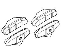 PATTINI CAMPAGNOLO NERI VELOCE E MIRAGE (4 PZ.)