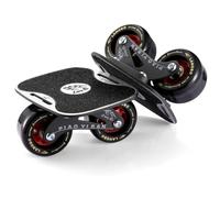 Pattini da drift da strada, skateboard portatile con bordo in lega di alluminio antiscivolo, staffa in acciaio, ruote in PU allargate, cuscinetti di qualità