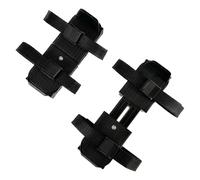 Pattini da ghiaccio regolabili, Pattini da ghiaccio per bambini, 6, 7-8, 5 pollici regolabili, doppia guida con chiusura a strappo per scarpe da allenamento invernali per bambini Principiante Nero