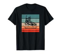 Pattini da Hockey su Ghiaccio Stile retrò Vintage Maglietta