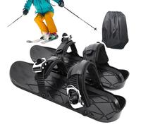 Pattini da sci per la neve,Scarpe da sci Pattinaggio Breve Inverno per Esterni - Snowblade Attrezzature Traspirante per Principianti Viaggi Pratica Sport Inverno Freddo
