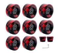Pattini di ricambio per quad con cuscinetti, resistenti all'usura per skateboard a doppia fila