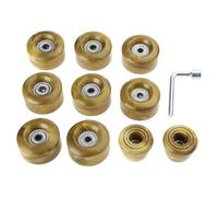 Pattini di ricambio per quad con cuscinetti, resistenti all'usura per skateboard a doppia fila