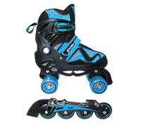 PATTINI `DOUBLE` 31-34 IN LINEA E 4 RUOTE, portata 100kg, ABEC5