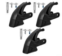 Pattini Freno Roller Skate Gomma Usura Pattini Freno Roller Skate(3 sets) | Gomma per dura , set viti completo, montaggio , frenata silenziosa, nero universale
