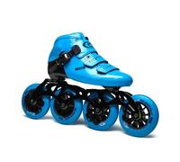 Pattini In Linea Da Corsa For Uomo E Donna, Professionali In Fibra Di Carbonio For Adulti Con Cuscinetti ABEC-11 Ad Alta Precisione, Pattini In Linea Da Corsa Leggeri E Bassi For Maratona(Blu,41)