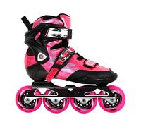 Pattini In Linea Da Corsa Regolabili For Ragazzi E Ragazze, Pattini In Linea Professionali In Fibra Di Carbonio For Adulti Con Cuscinetti ABEC-9 Ad Alta Precisione(Rosa,27-29)