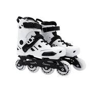 Pattini In Linea Da Velocità for Adulti, Regolabili con Una Sola Fila In Leggeri Professionali for Principianti for Sport All'aria Aperta Fitness Uomini E Donne(White,40)