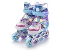 meteor Pattini in Linea Bambini Gioventù Dimensione Regolabile Rollerblades Cuscinetti ABEC-7 Ruote PU