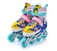 meteor Pattini 4 in 1 Regolabili - per Ragazzi e Adulti - Multifunzionali Roller Inline - Regolazione a 4 Misure - Stabili e Confortevoli