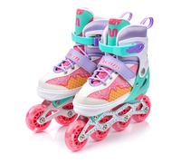 meteor Pattini 4 in 1 Regolabili - per Ragazzi e Adulti - Multifunzionali Roller Inline - Regolazione a 4 Misure - Stabili e Confortevoli