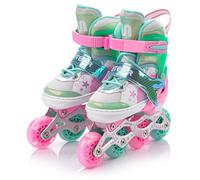 meteor Pattini 4 in 1 Regolabili - per Ragazzi e Adulti - Multifunzionali Roller Inline - Regolazione a 4 Misure - Stabili e Confortevoli