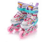 meteor Pattini in Linea Bambini Gioventù Dimensione Regolabile Rollerblades Cuscinetti ABEC-7 Ruote PU