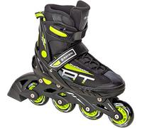 Pattini in linea profession RAVEN dimensione regolabile uomo donna bambino nero/lime, 38-42(25cm-27,5cm)