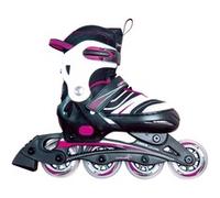 Pattini in linea regolabili per bambini Mis. 37-40 fucsia/Nero