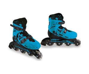 Pattini in linea Roller Skate a rotelle Allungabili 33-36 Mondo Bambini Rosa Blu