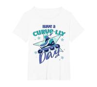 Pattini in Linea Rollerblades Blade Have A Curvelly Day Maglietta, Donna Plus-Size, Bianco, 4X