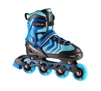 Nils Extreme Devin 4 in 1, pattini da hockey su ghiaccio, colore: nero/blu, taglia: L (39-43)