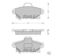 PATTINI PASTICCHE FRENO FIAT PUNTO, PANDA, SEICENTO, LANCIA Y