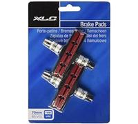 Pattini per freni a V XLC BS-V01, set da 4 pezzi 70 mm, rosso, nero, One Size