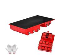 Pattini per Macchine rotanti a 180°, Carrello per carichi Pesanti da 70.000 libbre, Adatto per Attrezzature, Utensili e Oggetti di Grandi Dimensioni(PU Wheel,24Ton*800Lbs)