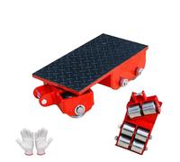 Pattini per Macchine rotanti a 180°, Carrello per carichi Pesanti da 70.000 libbre, Adatto per Attrezzature, Utensili e Oggetti di Grandi Dimensioni(Steel Wheel,8Ton~00Lbs)