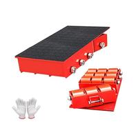 Pattini per Macchine rotanti a 180°, Carrello per carichi Pesanti da 70.000 libbre, Adatto per Attrezzature, Utensili e Oggetti di Grandi Dimensioni(PU Wheel,18Ton 9600Lbs)