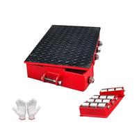 Pattini per Macchine rotanti a 180°, Carrello per carichi Pesanti da 70.000 libbre, Adatto per Attrezzature, Utensili e Oggetti di Grandi Dimensioni(Steel Wheel,18Ton 9600Lbs)