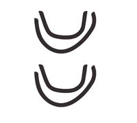 Pattini per mouse, adesivi di ricambio per piedini del mouse compatibili con Razer Pro Click Mouse, 2 set di piedini di ricambio (Pro Click)