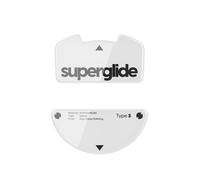 Pattini per mouse in vetro Superglide - Piedini per mouse da gioco super veloci con bordo arrotondato lucido e scivolamento super fluido con suol
